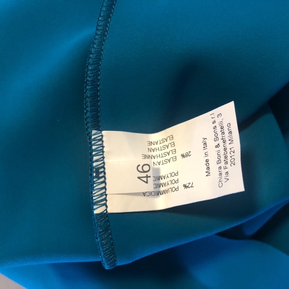 Chiara boni melania teal ruffle dress FINAL PRICE NO OFFERS CONSIDERED - Picture 5 of 7
